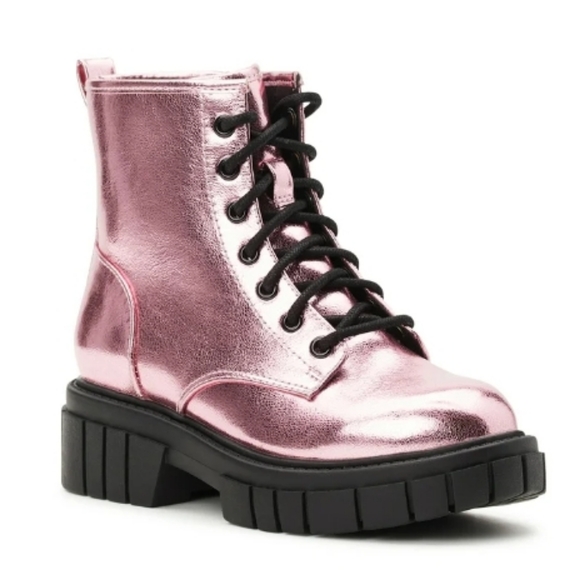 Girls Madden NYC Lug Bootom Combat Boot - Picture 2 of 15